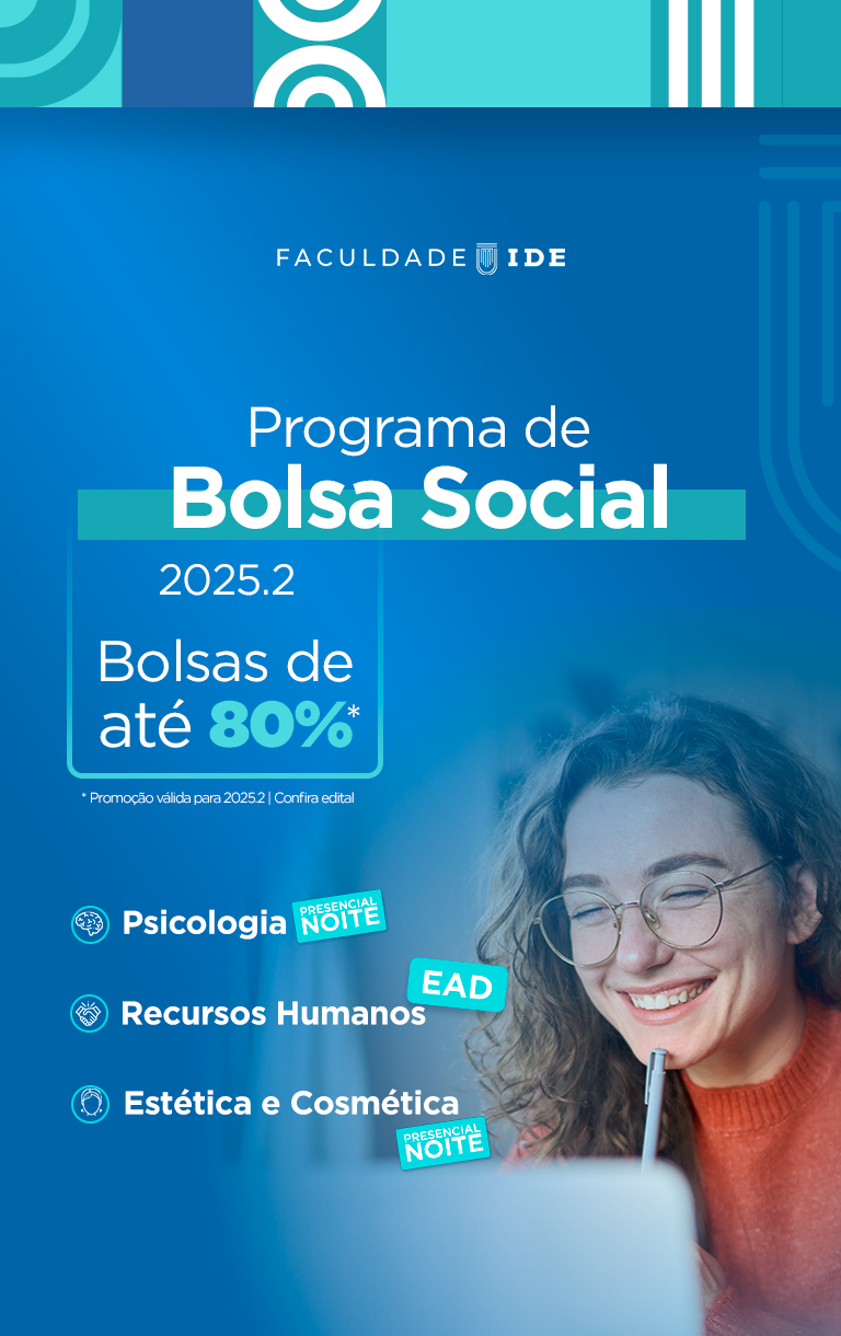 Programa de Bolsa Social para Graduação em Psicologia, Estética e RH: Inscrições abertas!